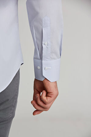 Bisse Regular Fit Gri Klasik Erkek Gömlek GM23K232074_D55