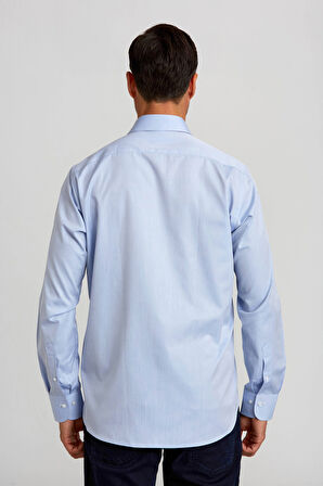Bisse Regular Fit Açık Mavi Klasik Erkek Gömlek GM23K232077_D33