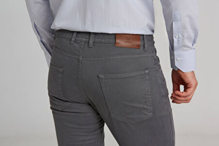 Bisse Regular Fit 5 Cepli Kahve Gabardin Spor Erkek Pantolon PNSGBR122301300_D11