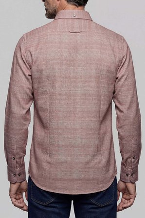 Bisse Modern Fit Yarım İtalyan Yaka Pamuk Kiremit Erkek Gömlek GMARS0422303101_D26
