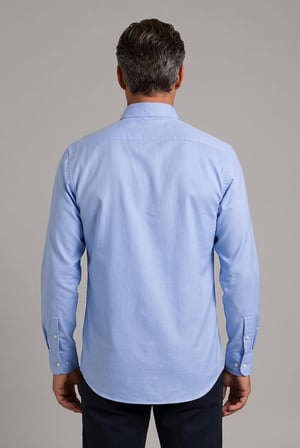 Bisse Mavi Regular Fit Pamuk Oxford Spor Gömlek GMOK2PB01352_D35