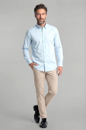 Bisse Casuel Regular Fit Spor Pamuk Açık Mavi Erkek Gömlek GMGBR2023001_D33