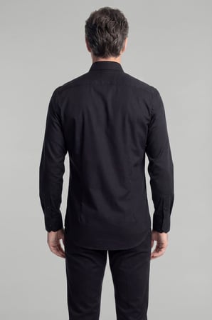 Bisse Casuel Regular Fit Spor Pamuk Siyah Erkek Gömlek GMGBR2023001_D99