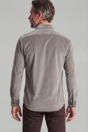 Bisse Regular Fit Paşa Yaka Pamuk Kahve Erkek Gömlek GMKDF12300300_D11