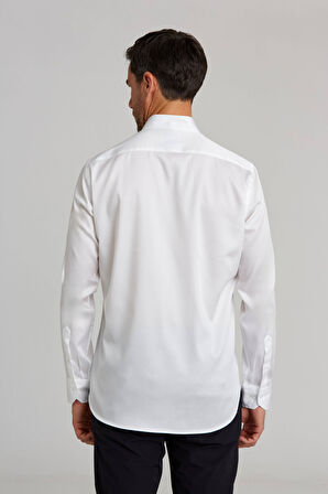 Bisse Regular Fit Beyaz Klasik Erkek Gömlek GMKLS0922300112_D01