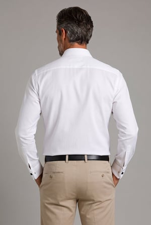 Bisse Beyaz Regular Fit Pamuk İtalyan Gömlek GMKLS092230023_D01