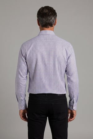 Bisse Bordo Regular Fit Pamuk Paşa Yaka Ekose Gömlek GMEKS0122300223_D25