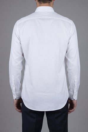 Bisse Klasik Regular Fit Pamuk Beyaz Erkek Gömlek GMKLS092230025_D01