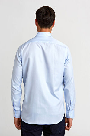 Bisse Regular Fit Mavi Klasik Erkek Gömlek GMKLS0922300103_D35