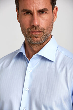 Bisse Regular Fit Mavi Klasik Erkek Gömlek GMKLS0922300103_D35