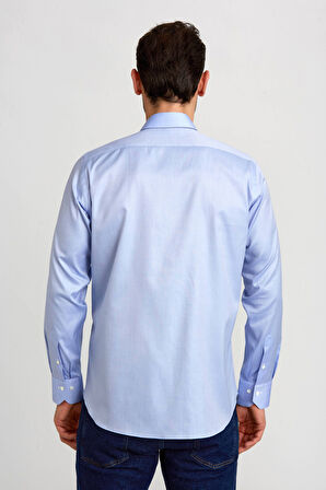 Bisse Platinium Regular Fit Mavi Erkek Gömlek PLTG004_D35
