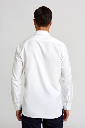 Bisse Platinium Regular Fit Beyaz Erkek Gömlek PLTG007_D01