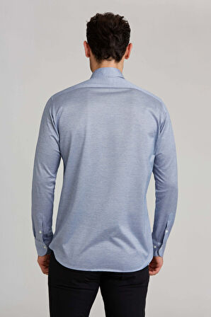 Bisse Platinium Regular Fit Mavi Erkek Gömlek PLTG018_D35
