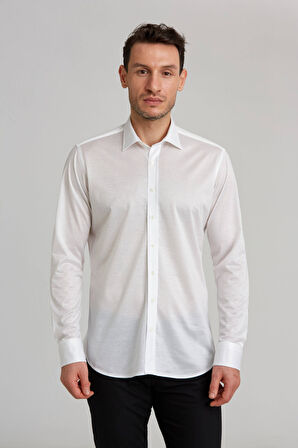 Bisse Platinium Regular Fit Beyaz Erkek Gömlek PLTG020_D01