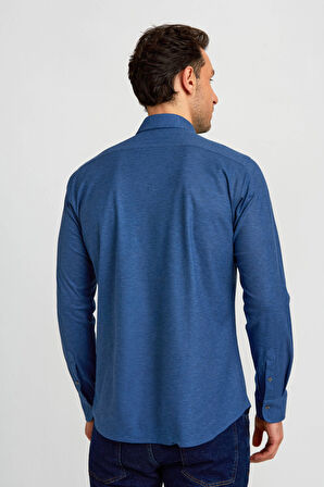 Bisse Platinium Regular Fit Lacivert Erkek Gömlek PLTG015_D39