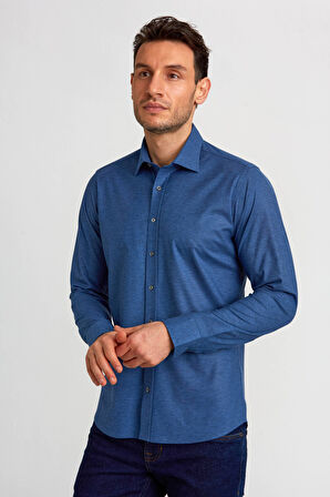 Bisse Platinium Regular Fit Lacivert Erkek Gömlek PLTG015_D39