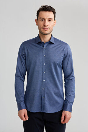 Bisse Platinium Regular Fit Lacivert Erkek Gömlek PLTG016_D39