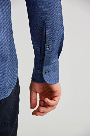 Bisse Platinium Regular Fit Lacivert Erkek Gömlek PLTG016_D39