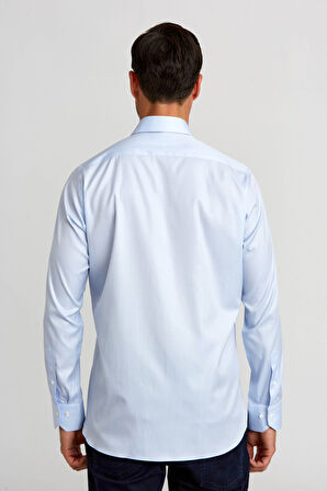 Bisse Platinium İtalyan Kumaş Regular Fit Mavi Erkek Gömlek PLTG005_D35