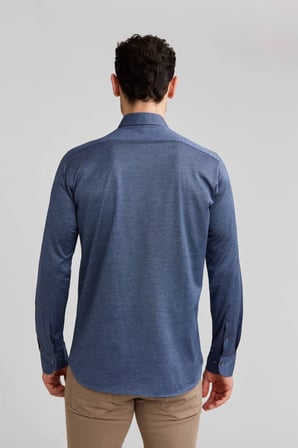 Bisse Platinium İtalyan Kumaş Regular Fit Lacivert Erkek Gömlek PLTG017_D40