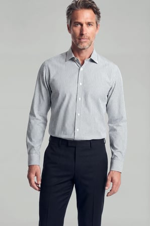 Bisse Regular Fit Paşa Yaka Pamuk Haki Erkek Gömlek GMCZG3PS22400003_D49