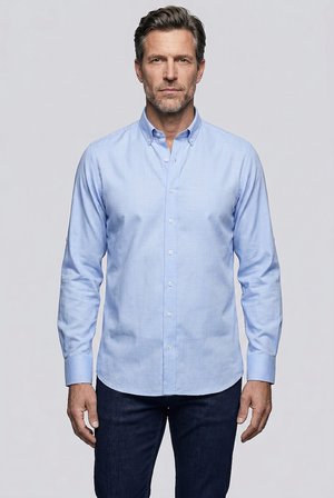 Bisse Mavi Regular Fit Pamuk Paşa Yaka Gömlek GMOK3PS22400001_D35
