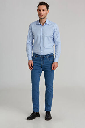 Bisse 5 Cepli Lacivert Denim Erkek Pantolon PNJ24Y24106_D39