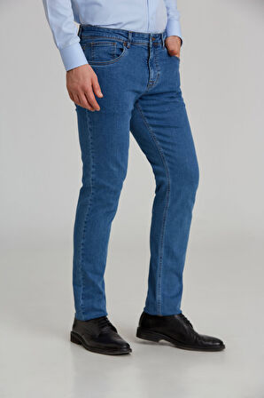 Bisse 5 Cepli Lacivert Denim Erkek Pantolon PNJ24Y24106_D39