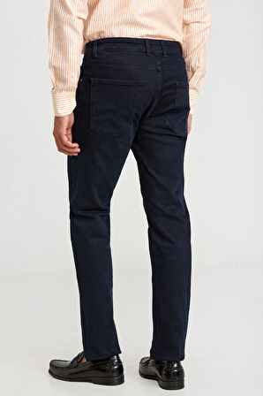 Bisse 5 Cepli Koyu Lacivert Denim Erkek Pantolon PNJ24Y24108_D40