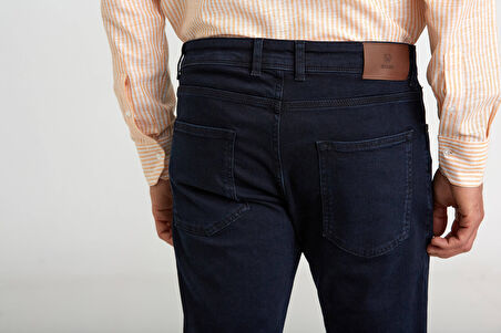 Bisse 5 Cepli Koyu Lacivert Denim Erkek Pantolon PNJ24Y24108_D40