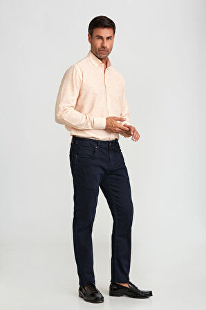Bisse 5 Cepli Koyu Lacivert Denim Erkek Pantolon PNJ24Y24108_D40