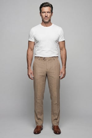 Bisse Vizon Keten Viskon Karışımlı 5 Cepli Spor Erkek Pantolon PNS24Y24105_D08