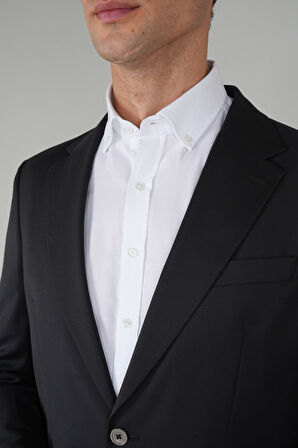 Bisse Erkek 6 Drop Mono Yaka Çift Yırtmaçlı Takım Elbise Sıyah PTK24YNOS001_D99