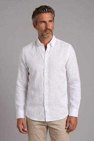Bisse BeYaz Grubu Regular Fit Keten Gömlek GMKTN4PAL224020_D01