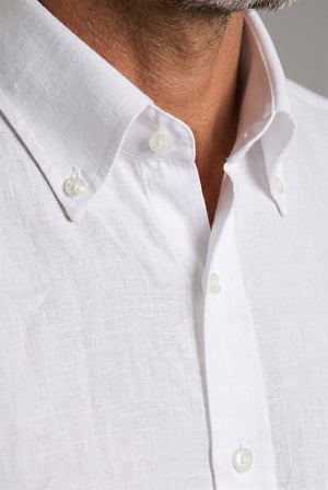 Bisse BeYaz Grubu Regular Fit Keten Gömlek GMKTN4PAL224020_D01