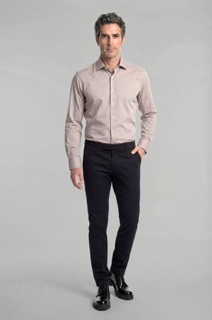 Bisse Erkek Regular Fit Pamuk Cepsiz Bej Gömlek GMKLS1BI224003_D07