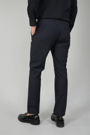 Bisse Siyah Polyester Jogger Lastikli Polyamid Spor Pantolon PNS24K24006_D99