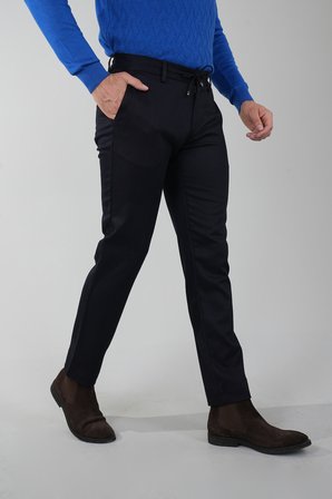 Bisse Siyah Pamuk Doğal Lastikli Jogger Spor Pantolon PNS24K24002_D99