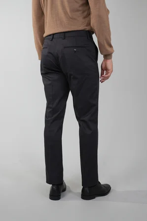 Bisse Antrasit Pamuk Polyester Doğal Pilesiz Spor Pantolon PNS24K24003_D58