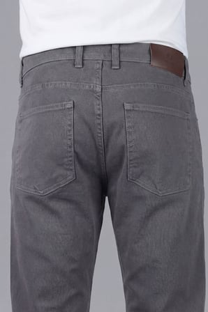 Bisse Gri Gabardin Pamuklu 5 Cepli Spor Pantolon PNS24K24004_D55
