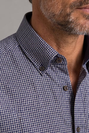 Bisse Lacivert Regular Fit Pamuk Paşa Yaka Gömlek GMARS4K242003_E39