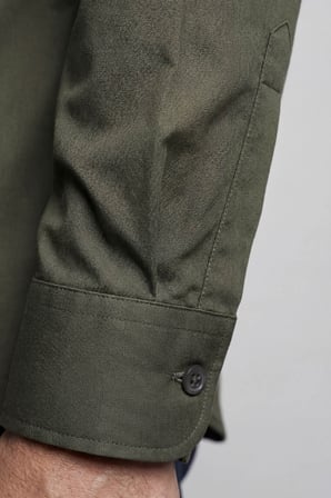 Bisse Modern Fit Klasik Yaka Haki Cepsiz Erkek Gömlek GMKLS4KC242058_D49