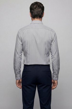 Bisse Regular Fit İtalyan Yaka Cepsiz Pamuk Yeşil Erkek Gömlek GMCZG4KBI242060_C47