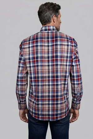 Bisse Kırmızı Regular Fit Pamuk Gömlek GMEKS4KPAL242068_E24