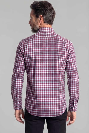 Bisse Regular Fit Pamuk Kırmızı Erkek Gömlek GMEKS4KPAL242069_E24