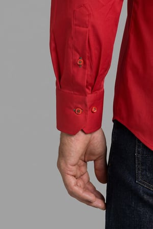 Bisse Kırmızı Regular Fit Pamuk Yılbaşı Gömlek GMYLB001_D24