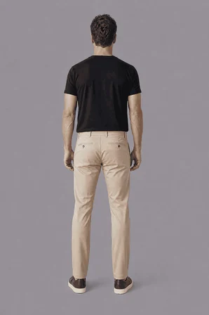 Bisse Bej Pamuk Cepli Bağcıklı Pamuklu Comfort Lastikli Spor Pantolon PNS25Y25102_07