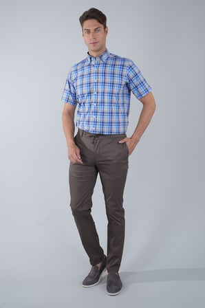 Bisse Kahve Pamuk Cepli Bağcıklı Açık Pamuklu Comfort Lastikli Spor Pantolon PNS25Y25102_10