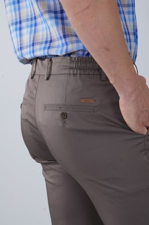 Bisse Kahve Pamuk Cepli Bağcıklı Açık Pamuklu Comfort Lastikli Spor Pantolon PNS25Y25102_10