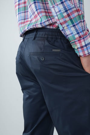 Bisse Erkek Lacivert Pamuklu Comfort Lastikli Bağcıklı Spor Pantolon PNS25Y25102_D39